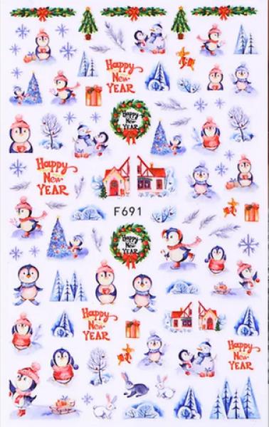 Nagellack24 Nail Art Sticker Selbstklebend