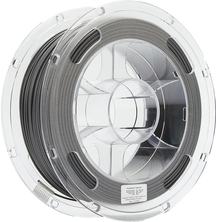 Actual product image Polymaker PolyMide PA6-GF - Grey - 2.85mm (Nylon, Carbon, 2.85 mm, 2000 g, Grey)