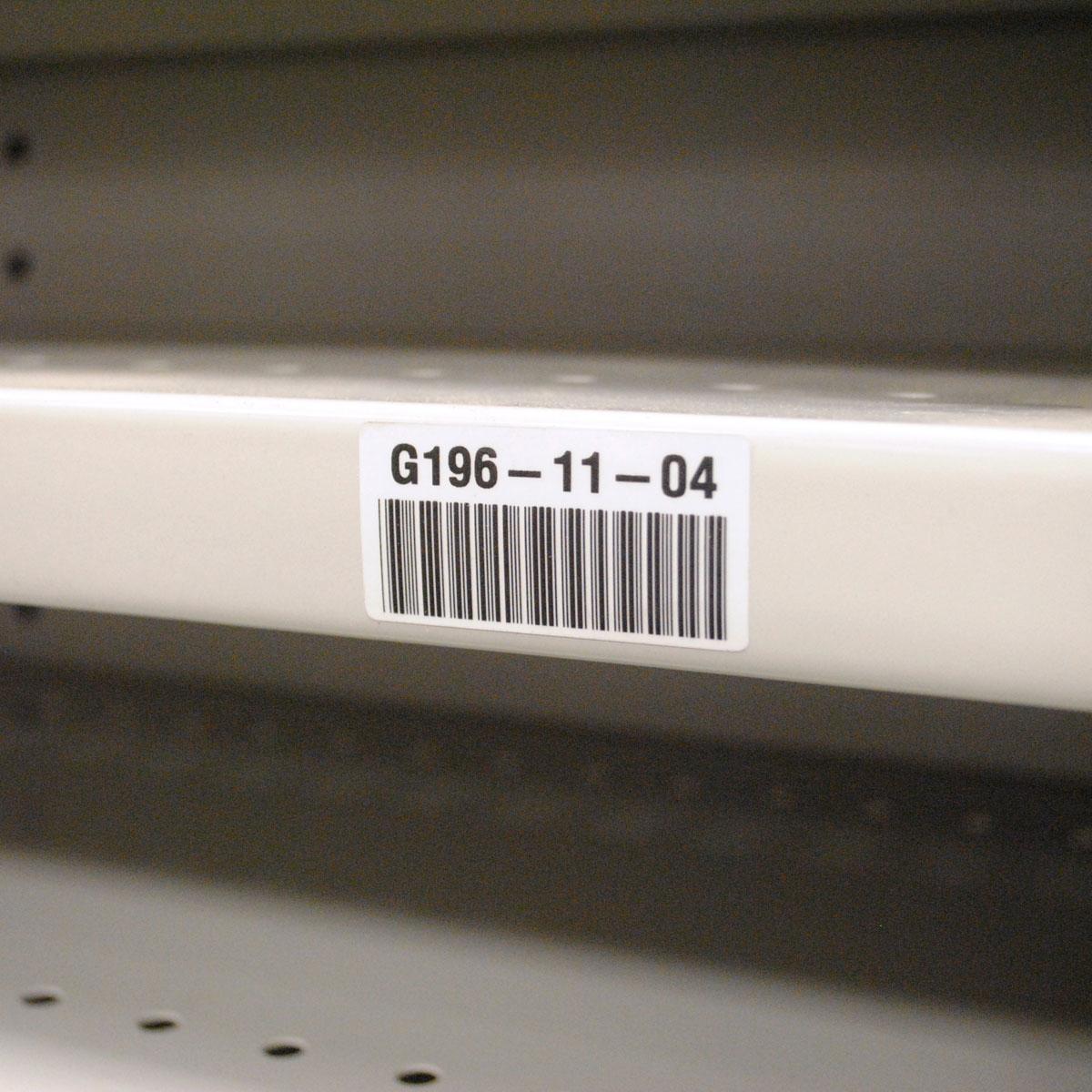 Thumbnail - Brady, Etiketten, B33-17-483, Polyester, Weiss, glänzend, 50.80 x 25.40 mm, extrem stark haftend (1500 E.)