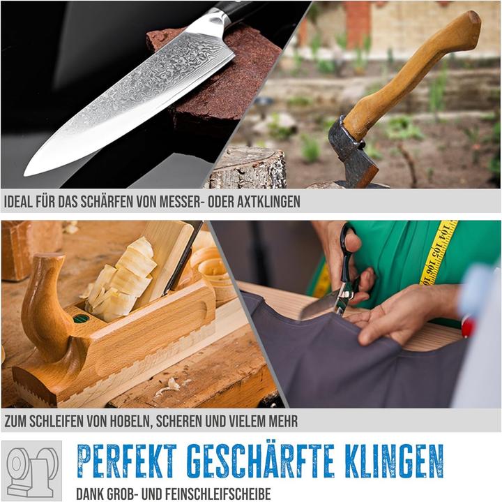 Actual product image Güde Ø 200mm double grinder GDS 200-35 (Bench grinder, 350 W)