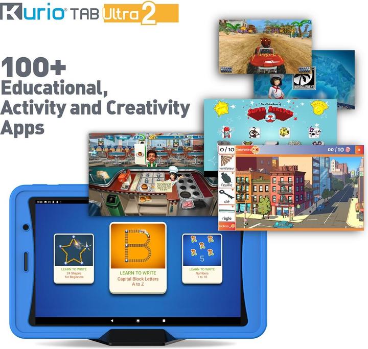 Actual product image KD Toys Kurio Tab Ultra 2 blue (German, French, Italian)