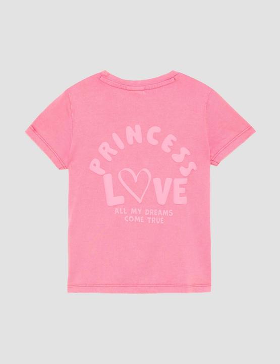 Produktbild S.Oliver T-Shirt Loose-Fit-Shirt mit Knotendetail und Rückenprint (116, 122)