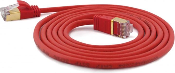 Image du produit Wantec 1.50mCâble brut Cat.7 Câble patch S/STP RJ45 mâle sur rouge (S/STP, CAT7, 1.50 m)