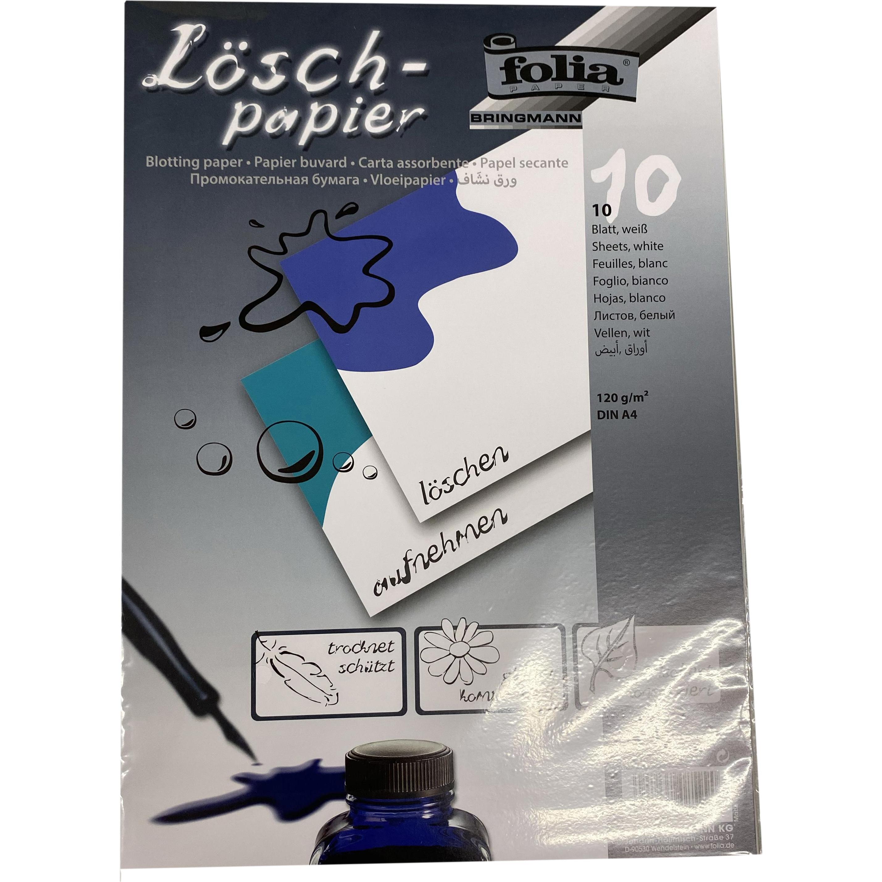 Folia, Bastelpapier, Löschpapier (120 g/m², 10 x)