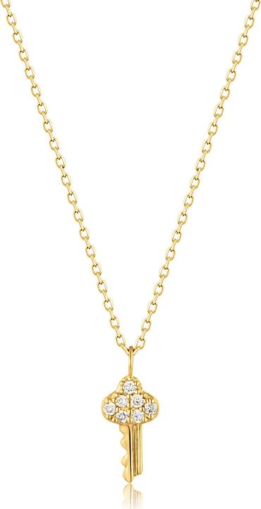 Produktbild Ania Haie 14Kt Gold Diamond Key Halskette (585er Gelbgold, 40 - 45 cm)