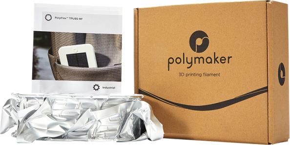 Produktbild Polymaker PolyFlex TPU95-HF - White - 1.75mm (TPU, 1.75 mm, 1000 g)