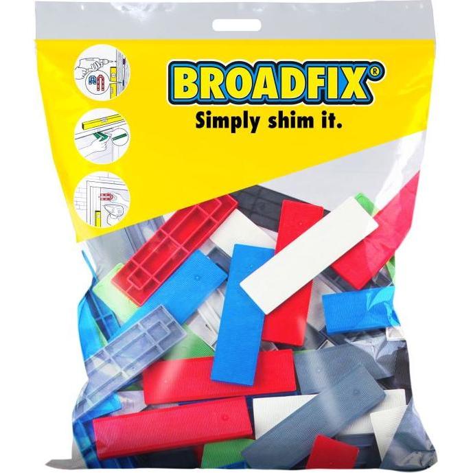 Broadfix, Pannello portautensili, BSP120 Sortiment flacher Abstandhalter, 120 Stück, 1-6mm, 20 Stück von jeder Sorte