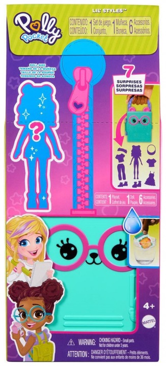 Polly Pocket Lil' Styles Κασετίνα Μόδας 4+ ετών HRD64 (1τμχ Τυχαία Επιλογή)