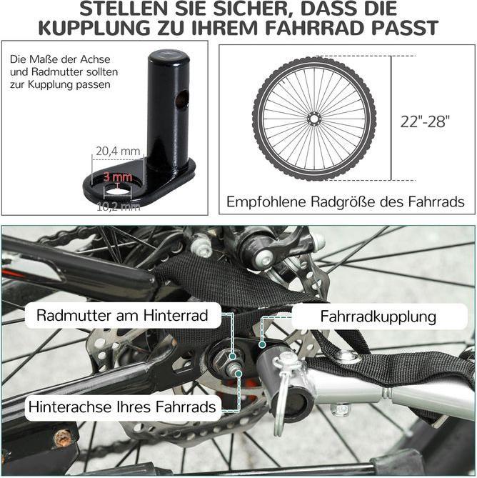 Produktbild Swisshandel24 Hundeanhänger Fahrradanhänger Hundetransporter Hunde Fahrrad Anhänger Oxfordstoff Regenschutz atmung