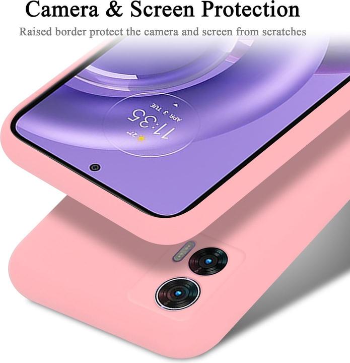 Actual product image Cadorabo Bumper TPU Liquid Silicone Case (Motorola Edge 30 Neo)
