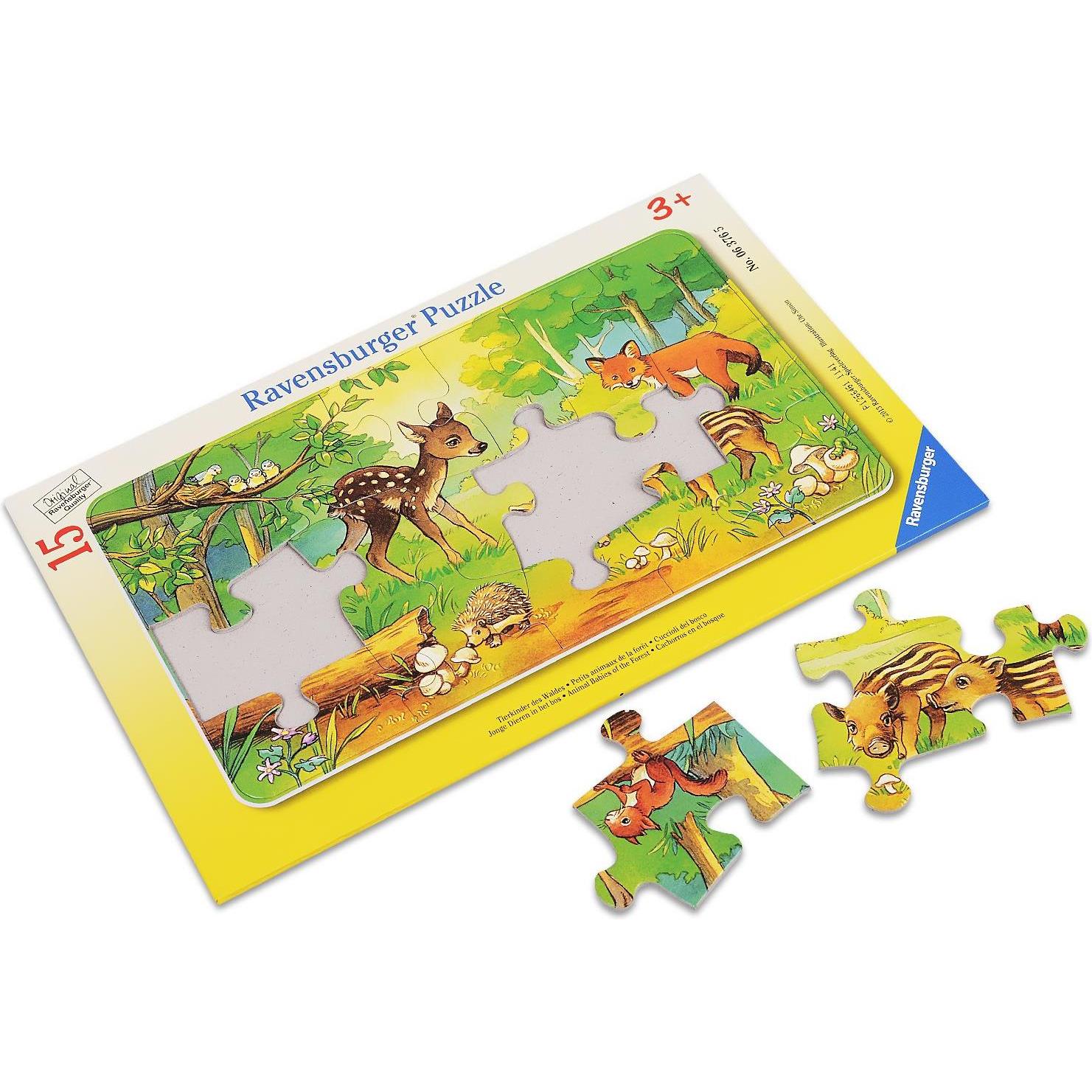 Thumbnail - Ravensburger Tierkinder des Waldes (15 Teile)
