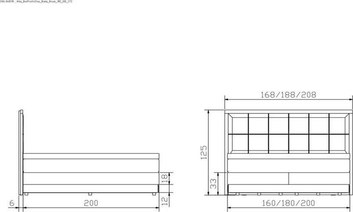 Actual product image Hasena Alba (90 x 200 cm)