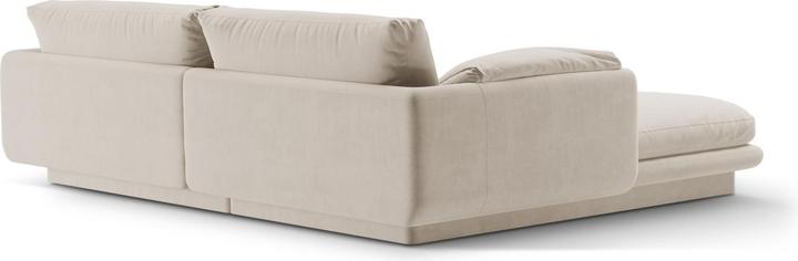 Image du produit Micadoni Canapé D'Angle Droit Velours, "Torino", 3 Places, 220x170x83 Fabriqué en Europe (Canapé d'angle)