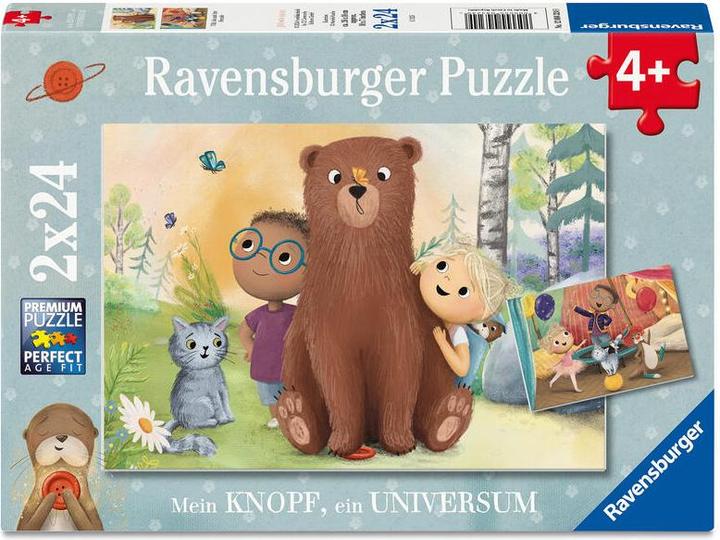Ravensburger Kinderpuzzle 2x24 Teile - Mein Knopf, ein Universum. - Mein Knopf, ein Universum (24 pezzi)