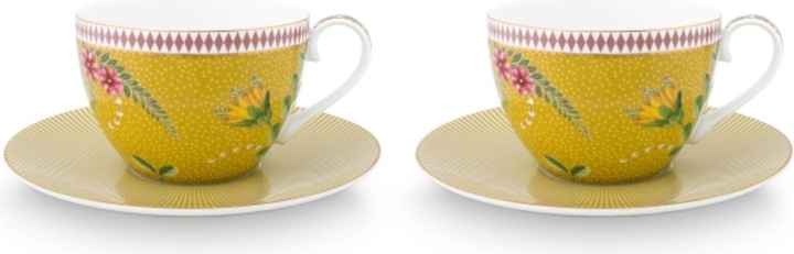 Actual product image PIP Studio La Majorelle cup with saucer yellow 0.28 l Set2 (280 ml, 1 x)