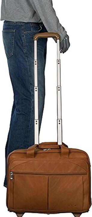 Actual product image Solo New York Walker Leather Rolling Case