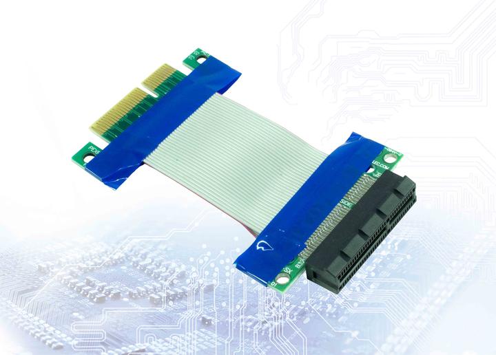 Actual product image Intertech Riser Card Exender PCIe x4 flexible
