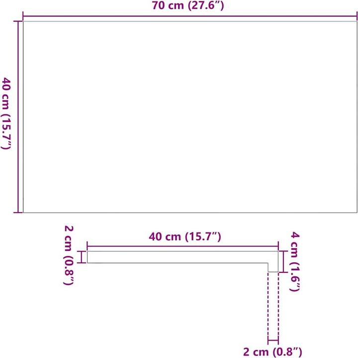 Actual product image vidaXL Fensterbank