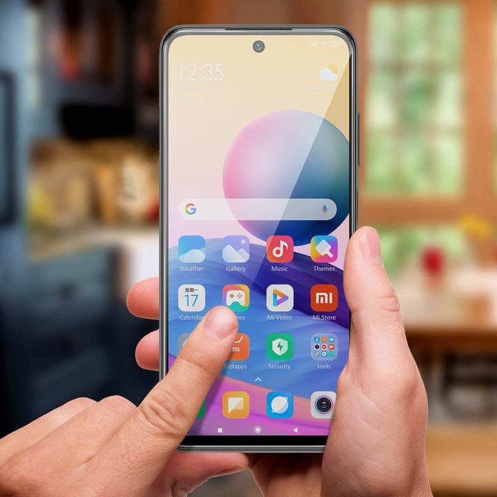 Produktbild Avizar Kristallklare Folie, Glas-Displayschutz (1 Stück, Xiaomi Redmi Note 10 5G, Xiaomi Poco M3 Pro)
