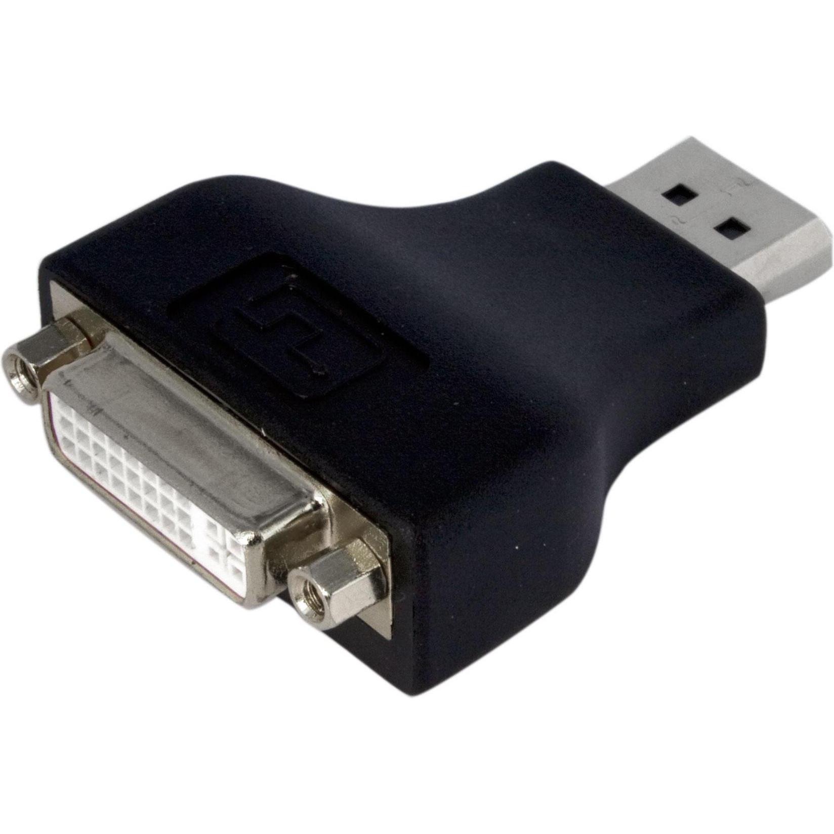 StarTech Displayport to DVI Converter (DVI, 6.30 cm), Data + Video Adapter, Schwarz