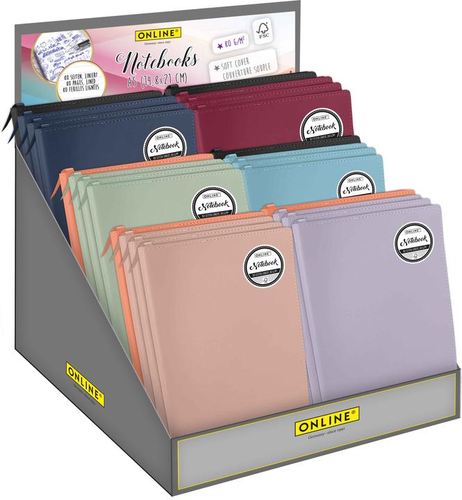 Online Thekendisplay Notebook DIN A5 Soft Cover (A5, Lined, Soft cover)