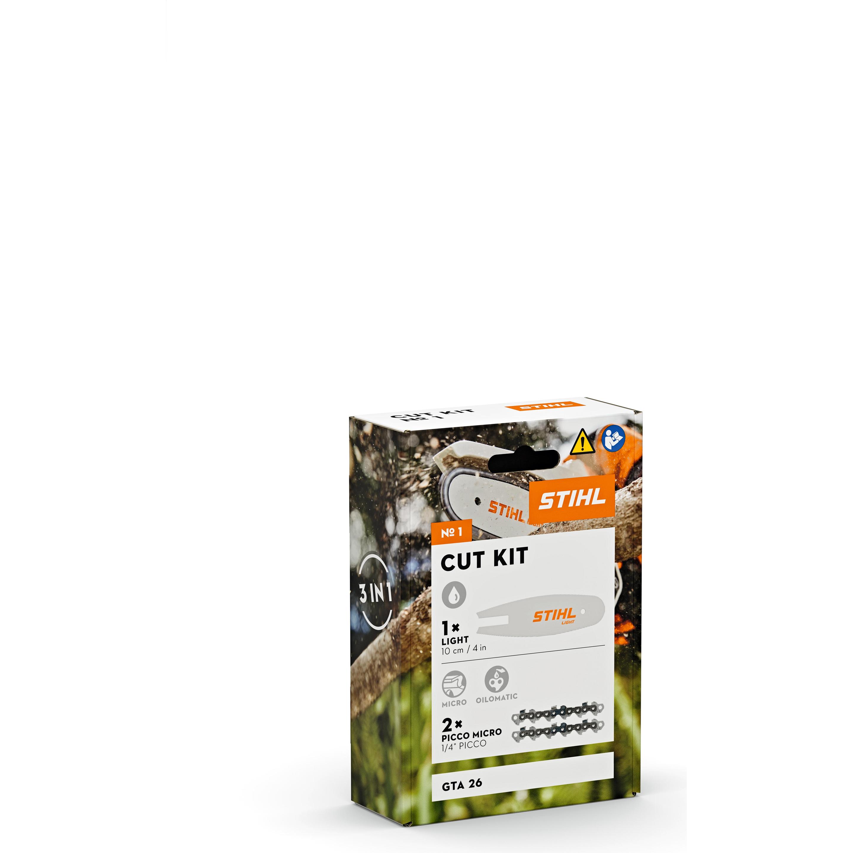 Stihl, Accessori per macchinari da giardino, Kit di taglio 1 per GTA 26 (Motosega, Ricambi per macchine da giardino)