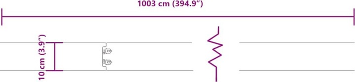 Image du produit VidaXL Bordures de pelouse (103 cm)