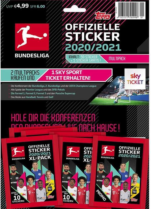 Topps Bundesliga Sticker Multipack 2020/2021 (German)