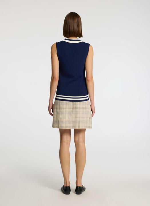 Actual product image Selected Femme Leinenmix Karo Plisseerock (36)