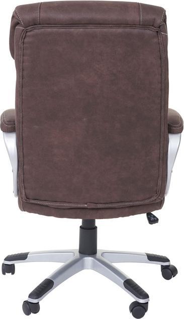 Produktbild Swisshandel24 Bürostuhl, Chefsessel Drehstuhl Schreibtischstuhl, Stoff/Textil - Wildlederimitat braun