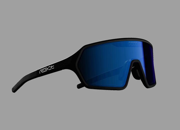 Produktbild React rev sky/black Sonnenbrille schmal (Schwarz, blau verspiegelt)