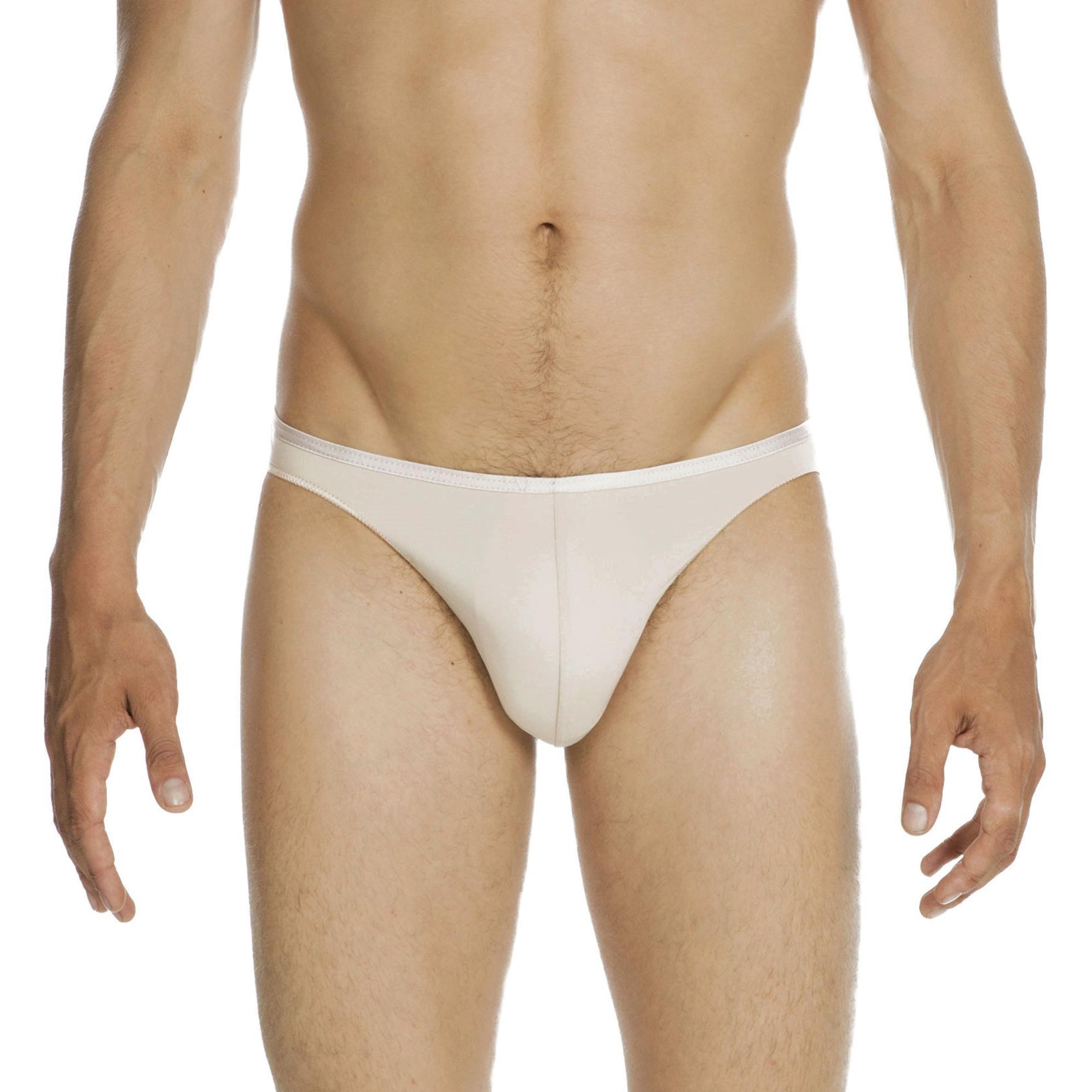 HOM, Herren, Unterhosen, Plumes Micro Brief, Beige, (M, Einzelpack)