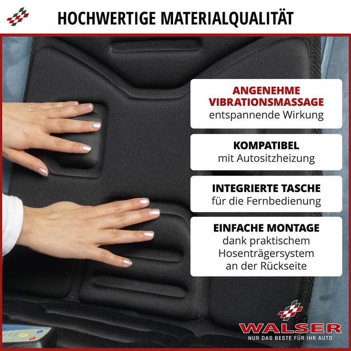 Produktbild Walser Massagesitzauflage Relax Drive, universale PKW Sitzauflage 5 Massageprogramme