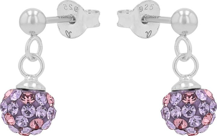 Produktbild Amor Ohrschmuck für Mädchen, 925 Sterling Silber, Kristallglas (Silber 925)