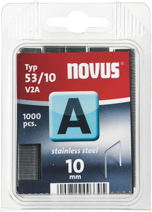 Actual product image Novus Fine wire staples 53/10 V2A