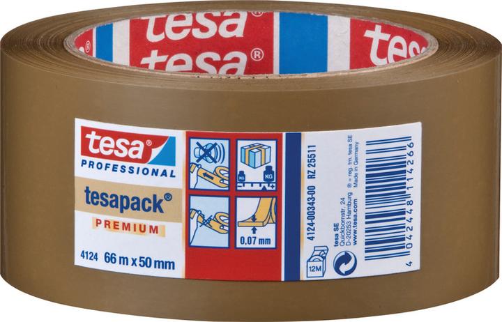Produktbild tesa tesapack PVC/NR 66m:19mm transp. (19 mm)