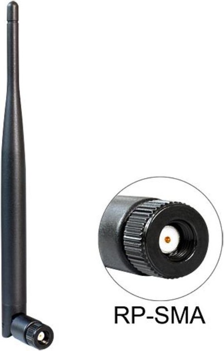 Actual product image Delock WLAN antenna with RP-SMA connector (Wi-Fi)