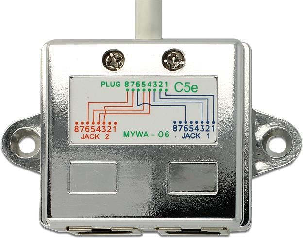 Produktbild Delock RJ45 Anschlussverdoppler (Kabel Zubehör)