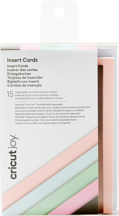 Cricut Blanco kaart Joy Bruin/Roze/Lichtgrijs, 15 stuks