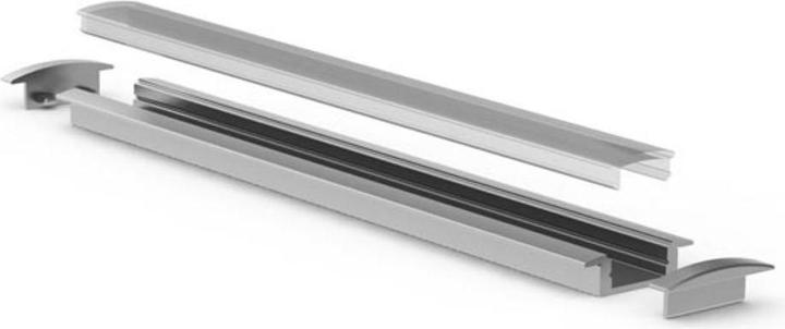 Image du produit LEDsON Recessed Slimline 7 mm - Profil D'Installation En Aluminium Pour Bandes LED - Argent - 2 m (200 cm, Intérieur)