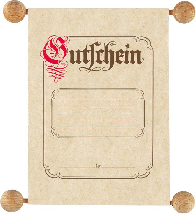 Produktbild Rnk Gutschein im traditionellen Stil, DIN A5 (130 g/m², A5)