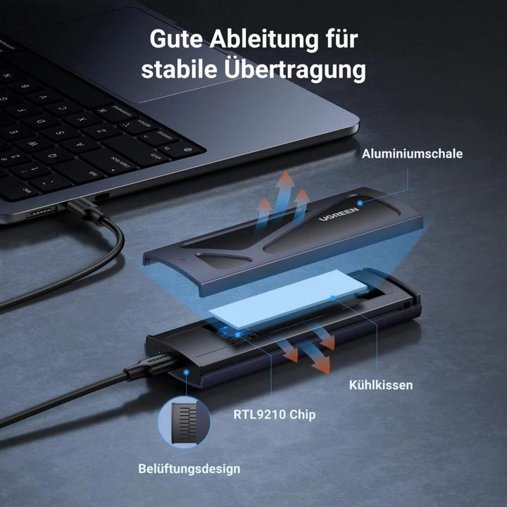 Productafbeelding Ugreen SSD-behuizing 15512 M.2 NVMe (M.2)