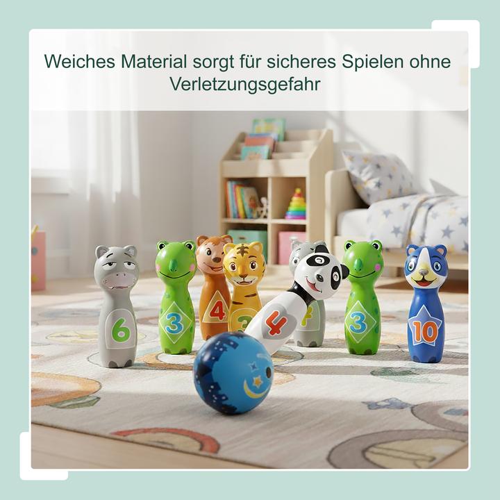 Actual product image Relaxdays Children's bowling set