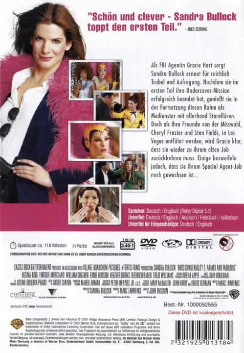 Actual product image Miss Undercover (DVD, 2005, German, English)