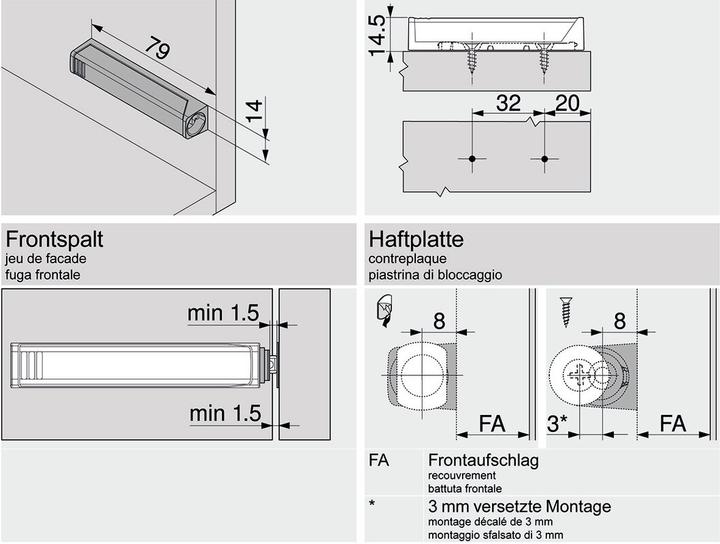 Produktbild Blum TIP ON 956A