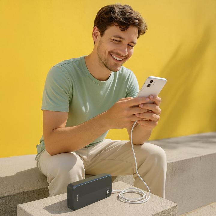 Actual product image Hama Power Pack, 20.000mAh, Schwarz (20000 mAh)