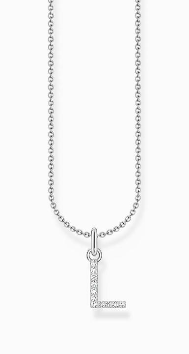 Immagine prodotto Thomas Sabo Catena con ciondolo a forma di lettera L - argento (Argento 925, 38 - 45 cm)
