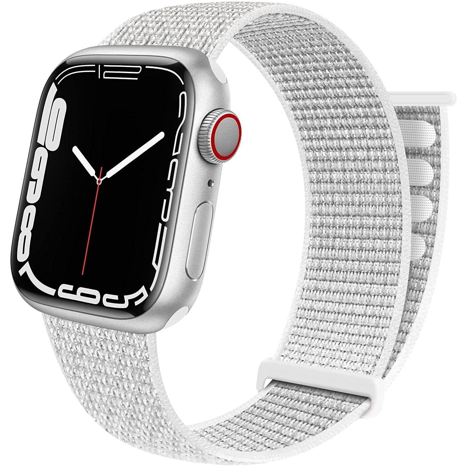 Strap-it Armband (Nylon, Apple Watch), Uhrenarmband, Weiss