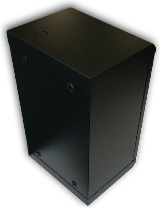 Produktbild Datacom 10" rack jednodÃ­lnÃ½ 9U/280 ÄernÃ½ Skl.dv. (9 HE, 10 Zoll Rack)