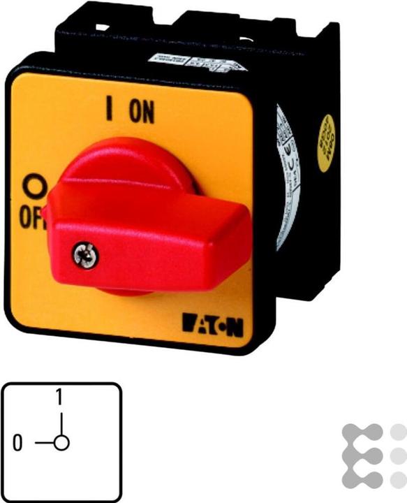 Eaton AAN / UIT schakelaar, 2-polig, 20 A, verzonken mou